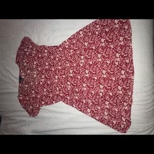 Paisley v-neck minidresss